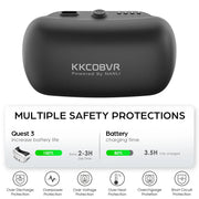 KKCOBVR P2 Black Head Strap BatterySuitable For KKCOBVR Q3PRO, O2, P4, Q2PRO And Other Series Of Head Strap