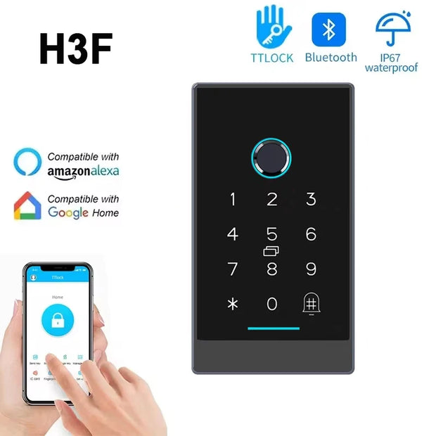 Smart Card Access Control Reader Waterproof Biometric Fingerprint Recognition Password Card Access Control Products