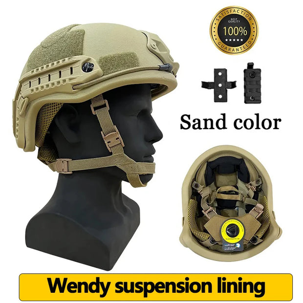 Ballistics ACH High Cuting bulletproof Helmet  NIJ III+7.62 Aramid Kevlar Tactical equipment Safety Helmet FAST Ballistic Helmet