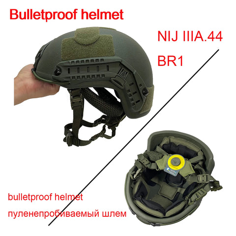 LPRED Real Bulletproof Helmet Ballistic High Cut Tactical NIJ 3A Helmet Aramid UHMW PE Safety Helmet IIIA Br1 MICH FAST Helmet