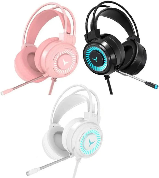 7.1 Stereo Surround Sound Over Ear Wired Headphone with Microphone LED Light Noise Cancelling for PC PS5 Xbox G60 Gaming Headset