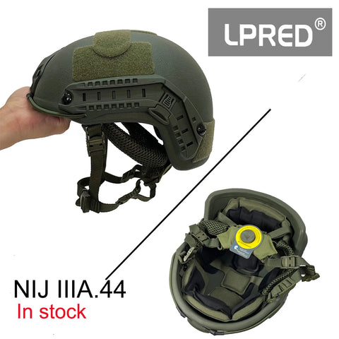 LPRED Real Bulletproof Helmet Ballistic High Cut Tactical NIJ 3A Helmet Aramid UHMW PE Safety Helmet IIIA Br1 MICH FAST Helmet