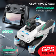 New S159 GPS Drone 8K HD Camera Screen Send Memory Card 5G Image Transfer Obstacle Avoidance Brushless FPV Drone RC Quadcopter