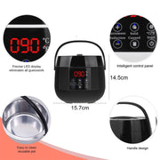 500ml Body Hair Removal Melting Pot Touch Button Smart LCD Display Wax Heater Electric Waxing Machine With Hard Beans Kit Set