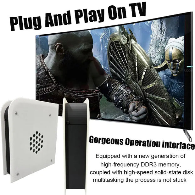 2025 New Console M15 MAX Plug and Play On TV Box 4G+500G HDD 70000+Games For WII PS2 SS DC PSP XBOX GAMECUBE Child's Present