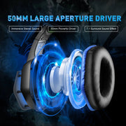 EKSA E1000 Gaming Headphones For PC/PS4/PS5 7.1 Surround RGB Gaming Headset Gamer USB Wired Headphones with Noise Cancelling Mic