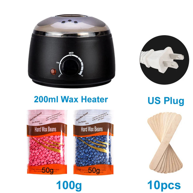 200/500ML Electric Wax Heater Hot Wax Machine Paraffin Pot Warmer Hair Removal Waxing Machine Wax-melt Epilator Quick Heater