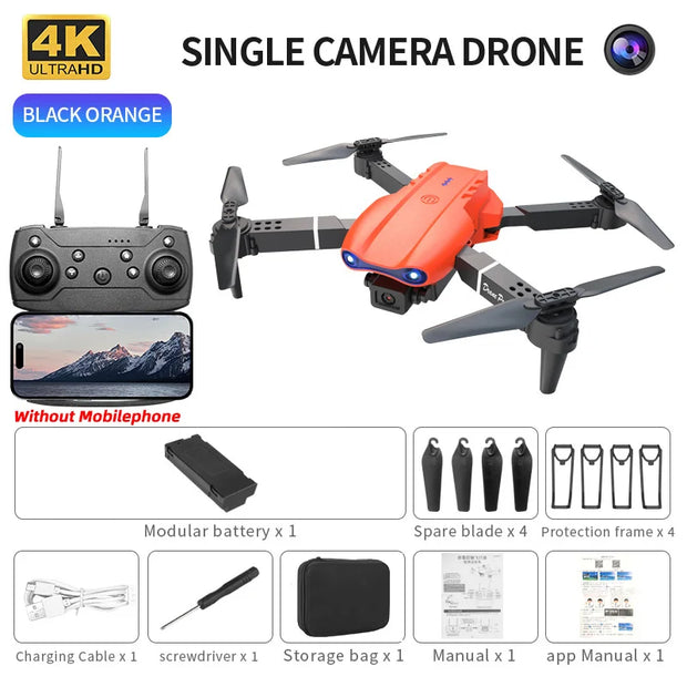 New MINI E99Pro RC Drone 4K Professinal With Wide Angle Dual HD Camera Foldable RC Helicopter 5G WIFI FPV Height Hold Apron Sell