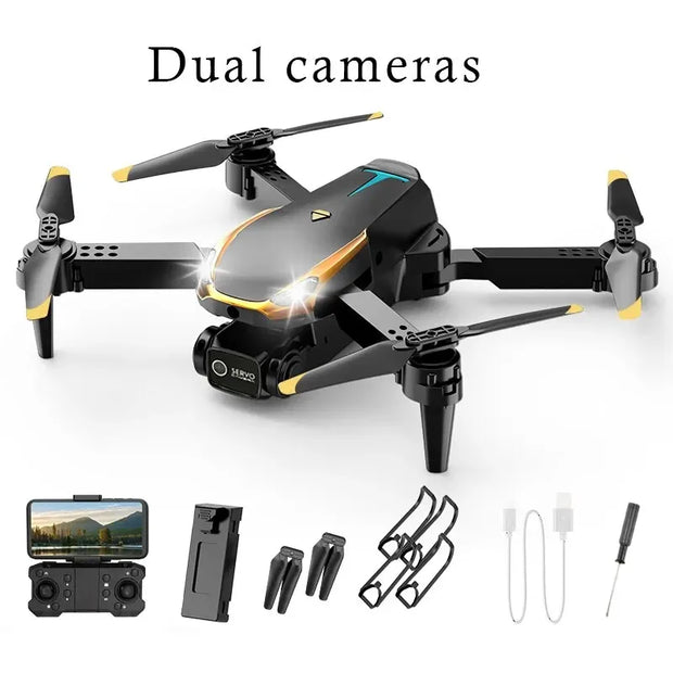 New Tesla Drone 8K Professional HD Camear RC Quadcopter Helicopter WIFI FPV Distance Avoid Obstacles Optical Flow Kid Gift Toy