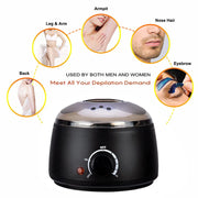 200ml Wax Warmer Machine Depilatory Hard Wax Beans Removal Wax Heater Wax Machine Epilator Wax-melt Pot Unisex Hair Removal