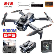 The new S1S Drone Caméra 4K HD camera Professional Brushless Motor 360° ObstacleAvoidance Optical Flow Folding Quadcopter Toy