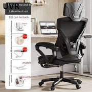 UVR Computer Gaming Chair Ergonomic Reclining Backrest Chair Sedentary Comfort Swivel Seat Breathable Mesh Staff Office Chair