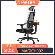 NEWTRAL MAGICH002 Ergonomic Chair, Auto-Following Backrest, Adaptive Lower Back Support, Adjustable Headrest Seat Depth