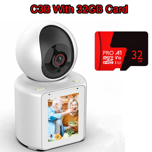 2MP PTZ WIFI Camera AI Tracking Voice Wake-up Video Call With 2.8" Screen Indoor Baby Monitor Security CCTV Surveillance Camera