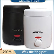 200ML Brazilian Hard Waxing Wax Warmer Machine Hard Waxing Wax Beans Waxing Machine Epilator Wax-melt Pot Unisex Hair Removal