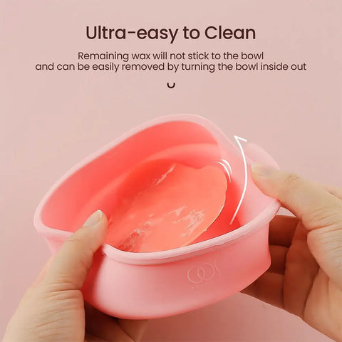 Foldable Wax Heater Hair Removal Wax Machine Portable Silicone Wax Warmer 400ML SPA Body Epilator Paraffin Wax Pot for Travel