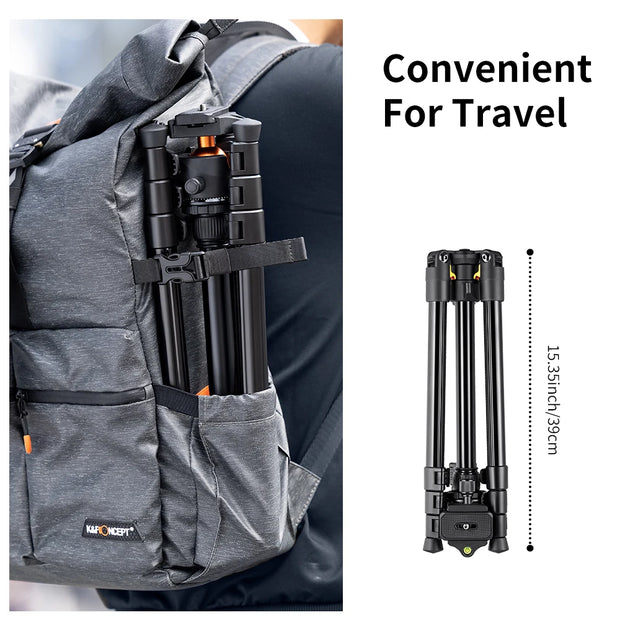 Camera Tripod Stand Aluminum Alloy Low Angle Photography Travel Tripod with Carrying Bag for DSLR Cameras