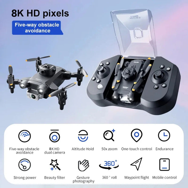 XIAOMI 4DRC V30 Mini Drone with Camera HD 4K 1080P FPV Profesional RC Drones Five-sided Obstacle Avoidance Helicopter Drone Toy