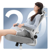 Reclining Office Chair Headrest Ergonomic Desk Chair  Wheel Task Swivel Comfy Chair Adjustable Lumbar Support Office Furniture