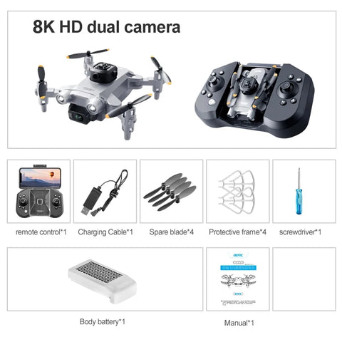 XIAOMI 4DRC V30 Mini Drone with Camera HD 4K 1080P FPV Profesional RC Drones Five-sided Obstacle Avoidance Helicopter Drone Toy