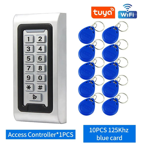 Outdoor IP67 Waterproof WiFi Tuya App Access Control S601-Wifi All Metal Keypad Smart Door Lock RFID Access Controller Opener