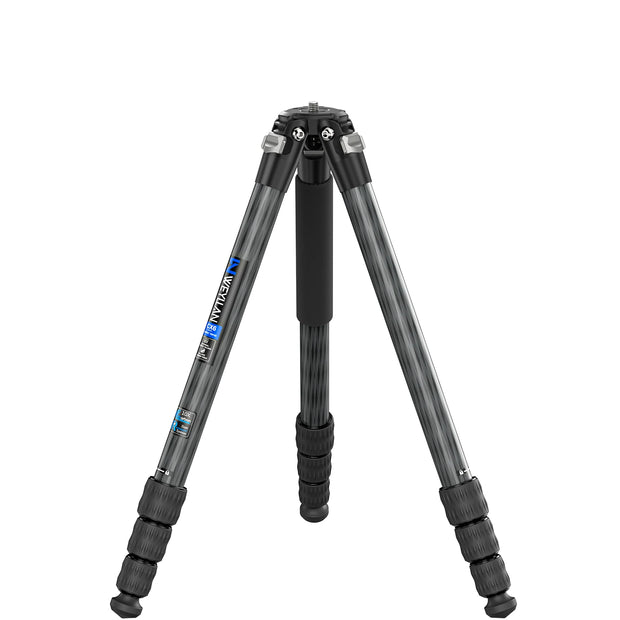 CX6 Professional 10 Layers Carbon Fiber Tripod for DSLR Camera Heavy Duty 40mm Low Profile Ball Head Compact Structure 175cm