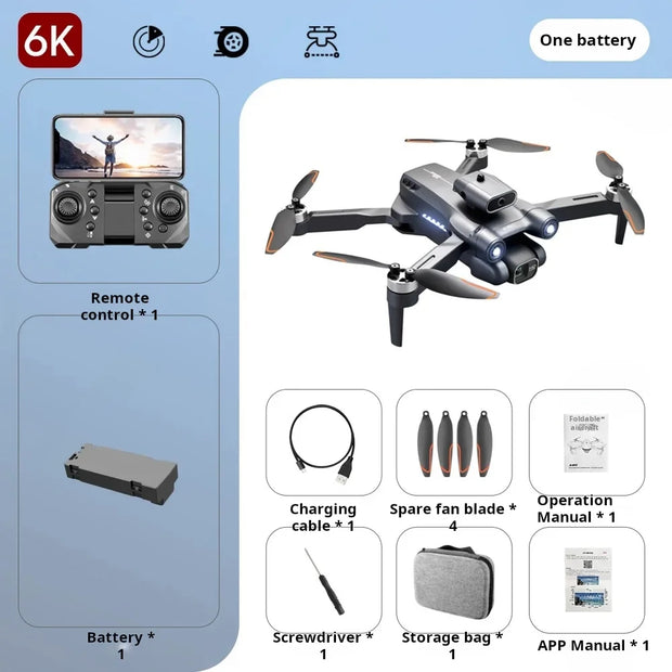 The new S1S Drone Caméra 4K HD camera Professional Brushless Motor 360° ObstacleAvoidance Optical Flow Folding Quadcopter Toy