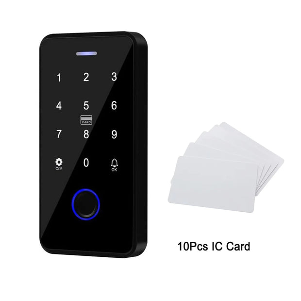 NFC Bluetooth Tuya Access Controller IP68 Waterproof RFID Keypad 13.56MHZ Fingerprint Biometrics Smart Password Lock System