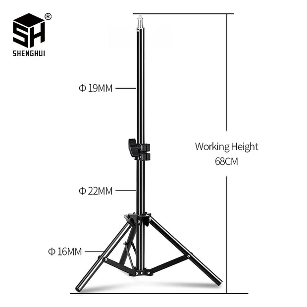 200cm Photography Tripod Light Stands With 1/4 Screw Head Adjustable Light Stand Photo Tripod For Phone Ring Light Photo Studio