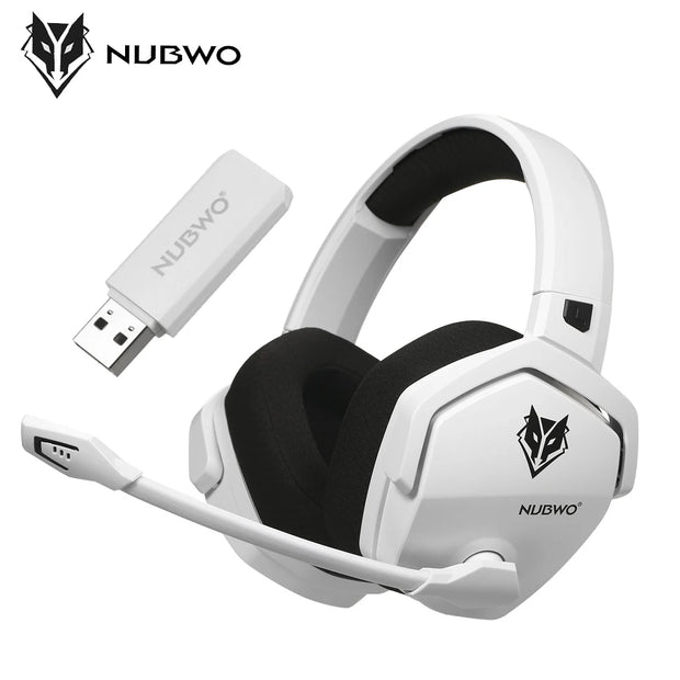 NUBWO G06 Gaming Headset for PS5, PS4, XBOX,PC, Mac, 2.4GHz Ultra-Low Latency Noise Cancelling Bluetooth Headphones With Mic