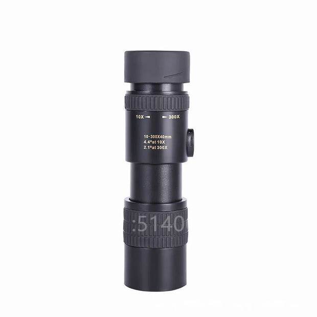 Powerful 10-300x40 High Zoom Monocular Professional Telescope Portable for Camping Hunting Night Vision Binoculars HD