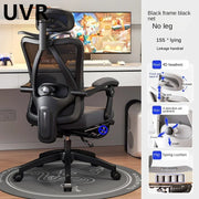 UVR New Office Chair Reclining Dual-use Computer Armchair Four-way Adjustable Backrest Chair Ergonomic Breathable Staff Chair