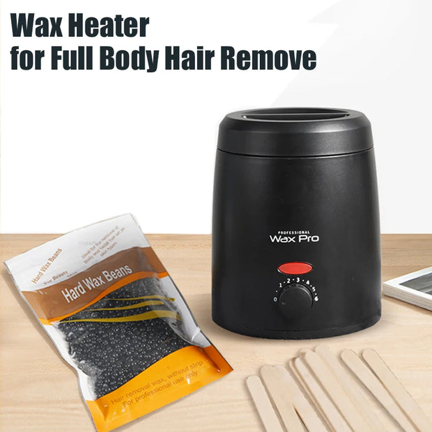 200ML Brazilian Hard Waxing Wax Warmer Machine Hard Waxing Wax Beans Waxing Machine Epilator Wax-melt Pot Unisex Hair Removal