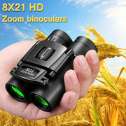 HD Long Range Night Vision] HD Long Range Binoculars  PortableFoldable Telescope with Low Light Night Vision for Outdoor Hunting