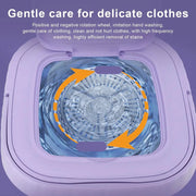 8L Portable Folding Washing Machine Bucket for Clothes Socks Underwear Cleaning Washer Portable Small Travel Washing Machine