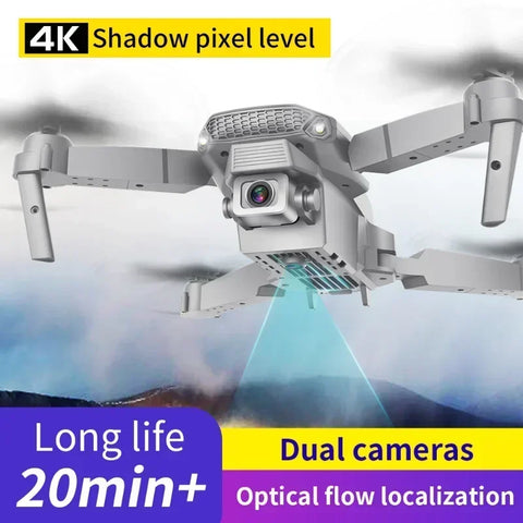 2025 New E88 WIFI FPV Drone Quadcopter With Wide Angle HD 4K Camera Height Hold RC Foldable Quadcopter Drones UAV Gifts Toys