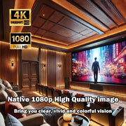 2025 new  Projector Android 4K 1280*1080P HD LCD Dual Wifi Video Portable Outdoor home hd led proyector cine en casa play games