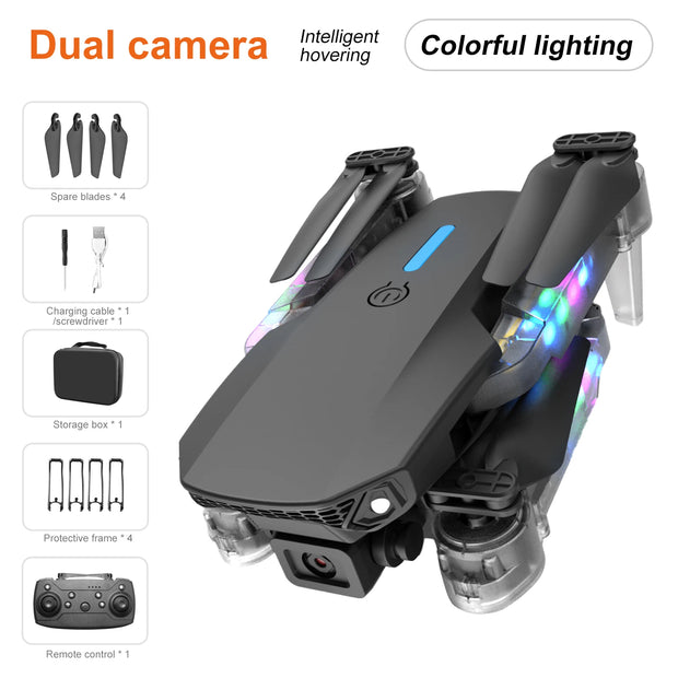 QJ E99 K3 Pro HD 4k Drone Dual Camera High Hold Mode Foldable Mini WIFI Aerial Photography RC Quadcopter Toys Helicopter Dron