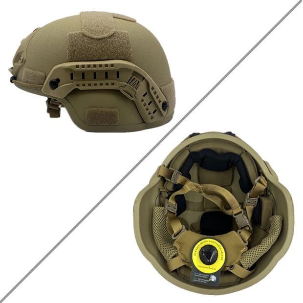 Ballistic ACH high cut tactical helmet bulletproof main body armor aramid core helmet safety helmet NIJ IIIA MICH FAST 2000B hel