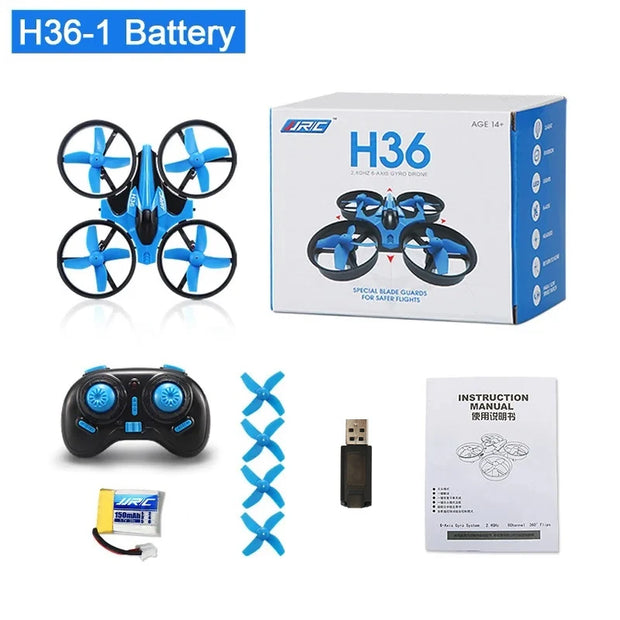 JJRC H36 Mini Rc Drone 4Ch 6-Axis Headless Mode Helicopter 360 Degree Flip Remote Control Quadcopter Toys Mini Drone for Kids