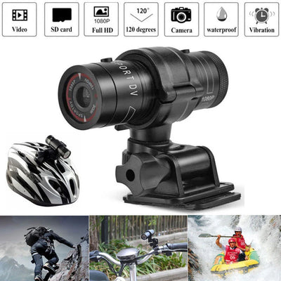 Mini Sport DV Action Sports Camera Flashlight Helmet Full HD 1080P Video Ideal for Bike, Cycle, Motorcycle Waterproof Camcorder