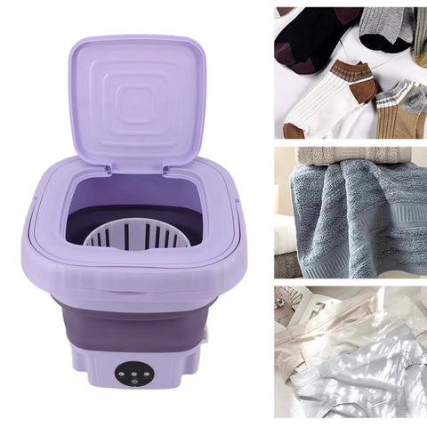 Mini Portable Folding Washing Machine Baby Bras Underpants Specialized Laundry Appliance Portable Small Travel Washing Machine