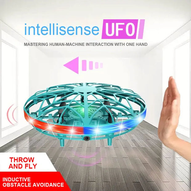 UFO induction aircraft remote control aircraft flying ball drone gesture intelligent suspended flying saucer children's toy boy