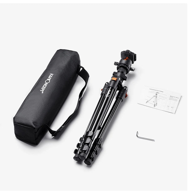 Camera Tripod Stand Aluminum Alloy Low Angle Photography Travel Tripod with Carrying Bag for DSLR Cameras