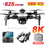 S2S Mini Drone 4k 8K HD Camera Obstacle Avoidance Aerial Photography Brushless Motor Foldable Rc Quadcopter Kid Toy