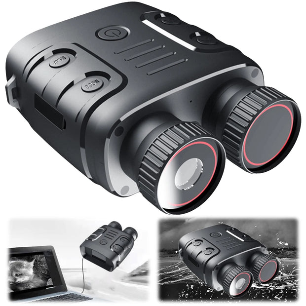 HD 1080P Digital Night Binoculars 2.4-inch Screen 5 X Digital Zoom 300M Full Dark Viewing Distance for Outdoor Camping Travel