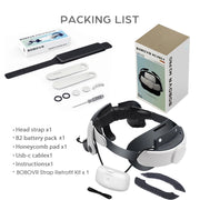 BOBOVR M2 Pro Battery Head Strap Compatible with Oculus Quest 2 Elite Halo Strap 5200mAh Battery for Meta Quest2 VR Accessories