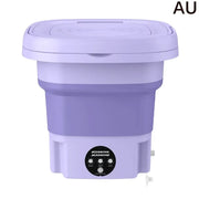 8L Portable Folding Washing Machine Bucket for Clothes Socks Underwear Cleaning Washer Portable Small Travel Washing Machine