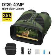 DT39 2.5K UHD 40M Pixels Binoculars Telescope 10X Optical 8X Zoom Digital 300M Infrared Night Vision for Hunting Camping