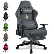 Brand Gaming Chair Luxurious Breathable Faux Suede Office Chair Gaming Chair With Footrest Chair Headrest Ergonomic Game Chair